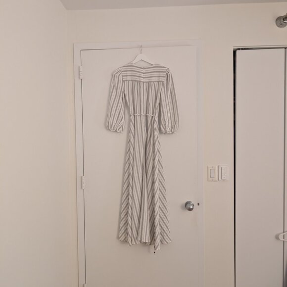 Calvin Klein Cotton Stripped Dress Size 2 - Picture 2 of 2